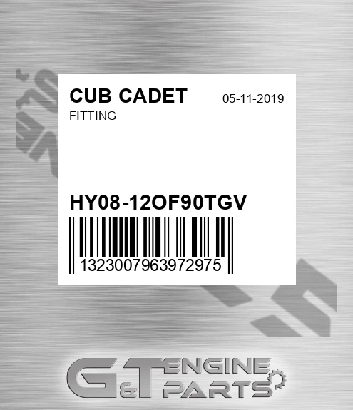 HY08-12OF90TGV Fitting