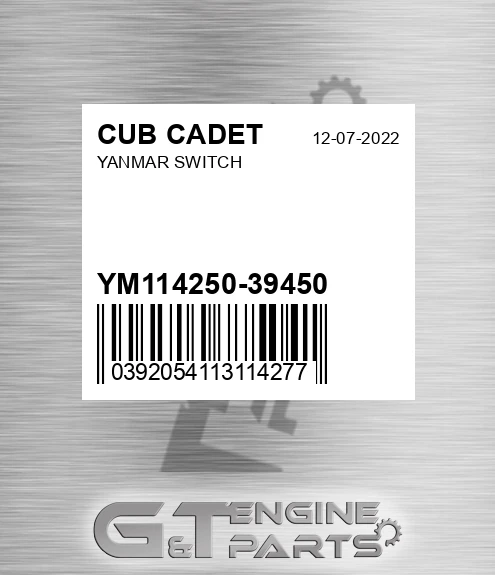 YM114250-39450 Yanmar Switch