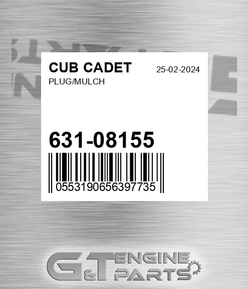 631-08155 Plug/mulch for CUB CADET