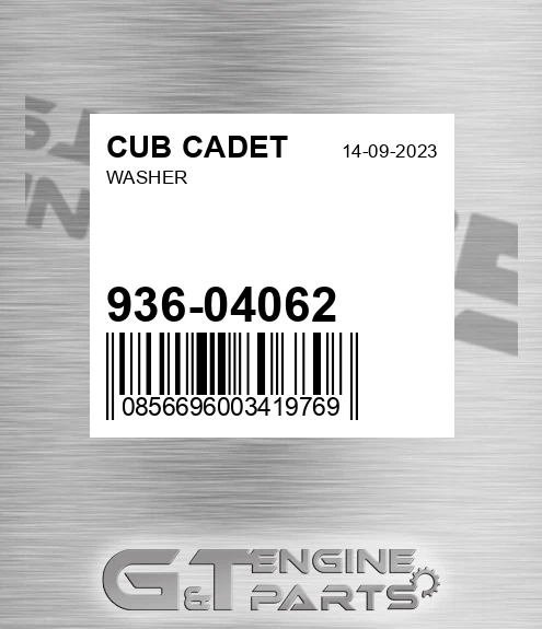 936-04062 Washer for CUB CADET