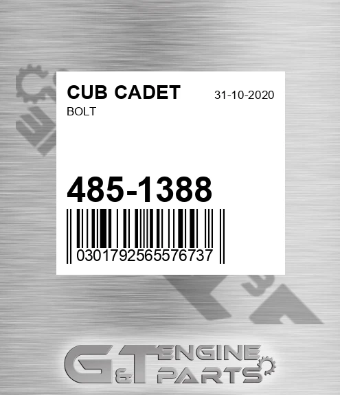 485-1388 Bolt for CUB CADET