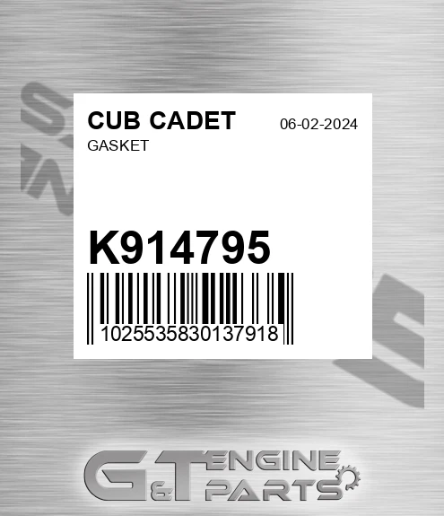 K914795 Gasket
