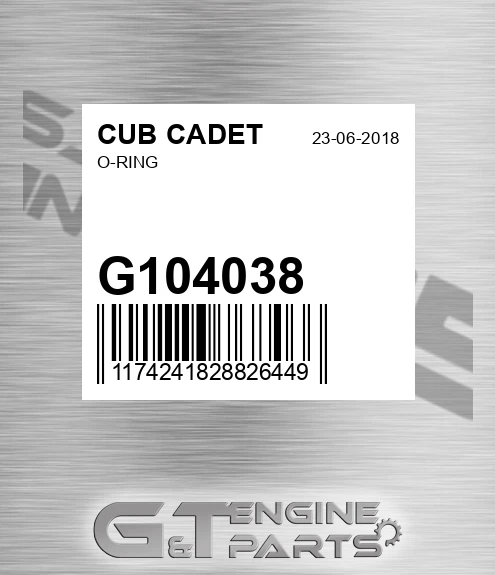 G104038 O-ring