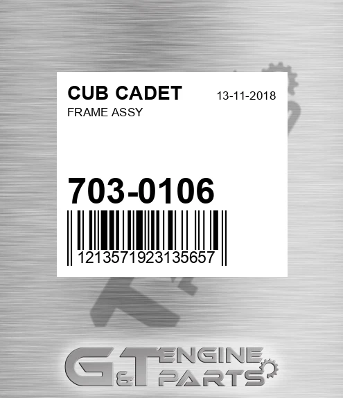 703-0106 Frame Assy for CUB CADET