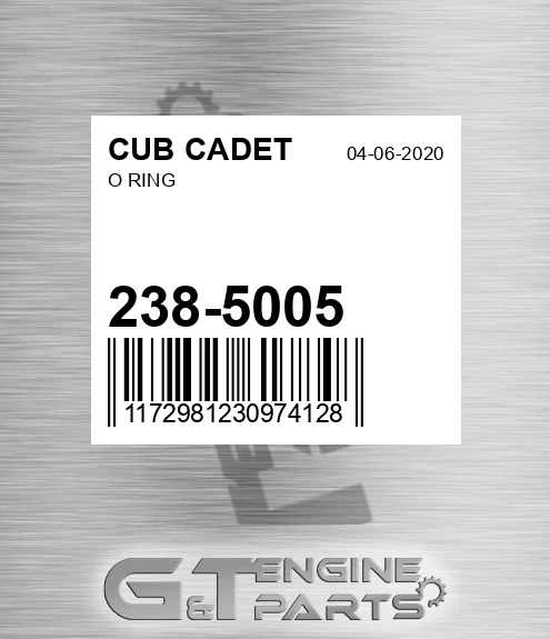 238-5005 O Ring