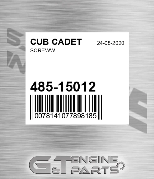 485-15012 Screw for CUB CADET