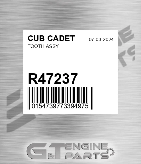 R47237 Tooth Assy
