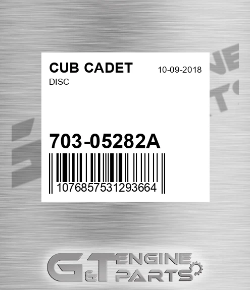 703-05282A Disc for CUB CADET