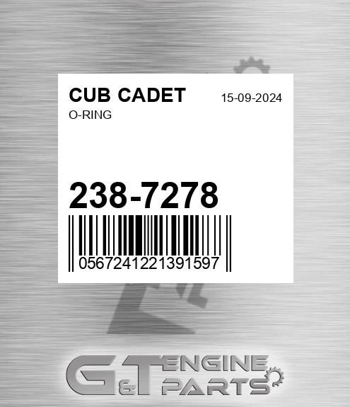 238-7278 O-ring
