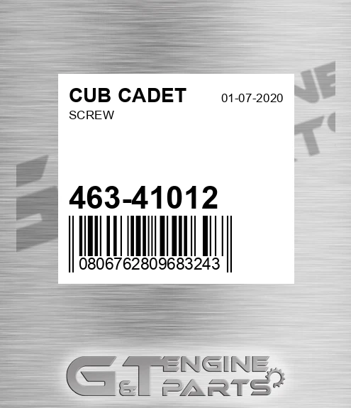 463-41012 Screw for CUB CADET