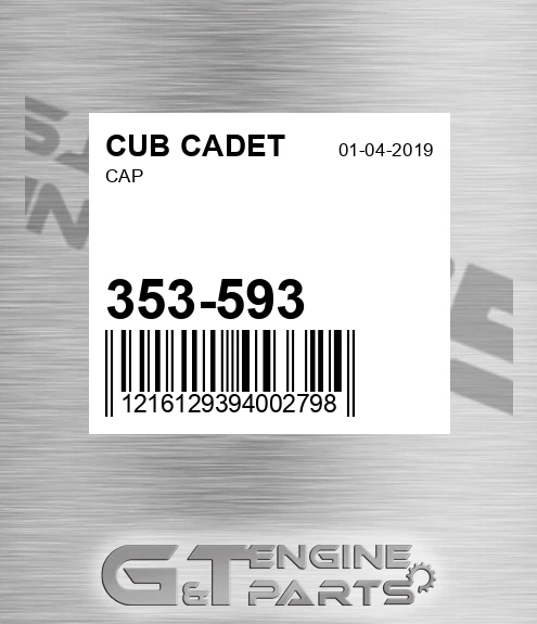 353-593 Cap for CUB CADET