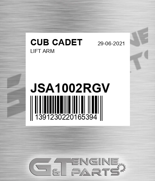 JSA1002RGV Lift Arm for CUB CADET