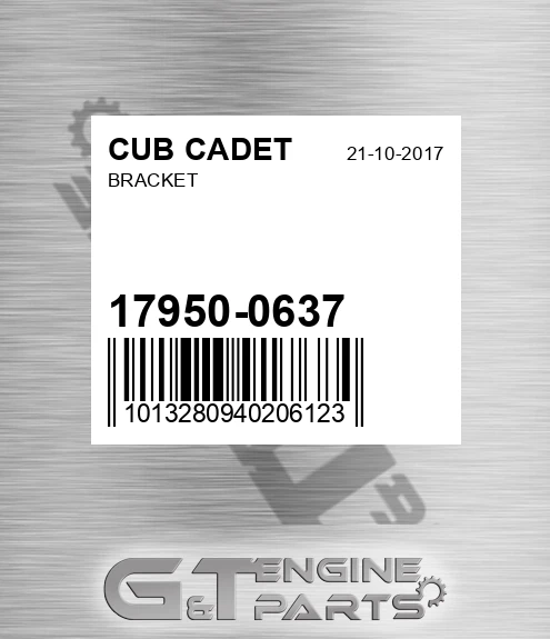 17950-0637 Bracket for CUB CADET