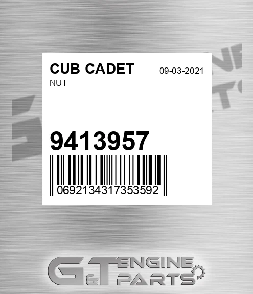 9413957 Nut for CUB CADET