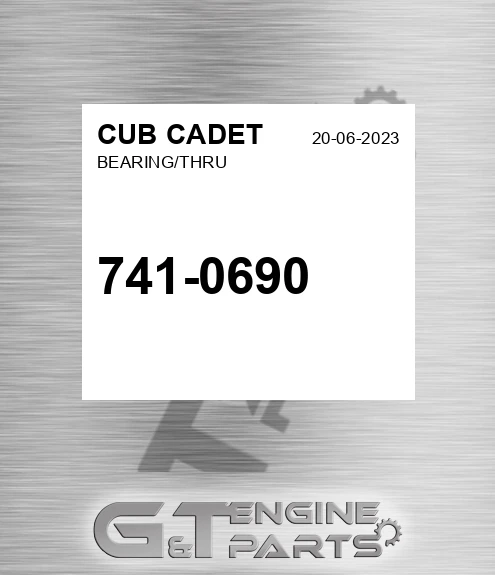 741-0690 Bearing/thru for CUB CADET