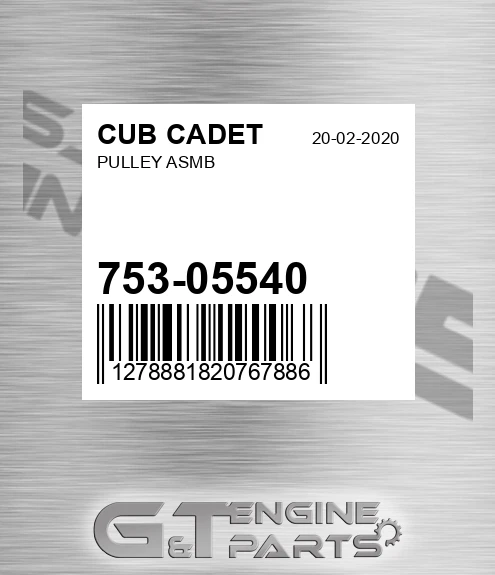 753-05540 Pulley Asmb for CUB CADET