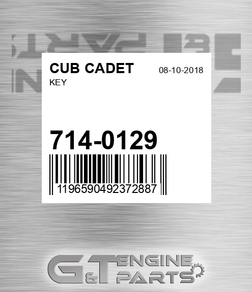 714-0129 Key for CUB CADET