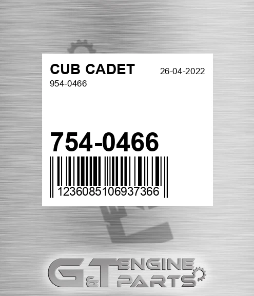 754-0466 954-0466 for CUB CADET