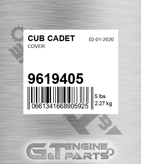 9619405 Cover for CUB CADET