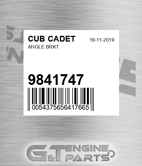 9841747 Angle Brkt for CUB CADET