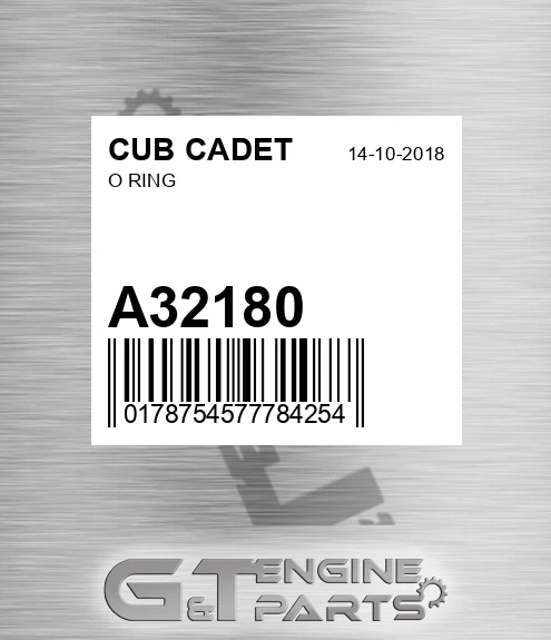 A32180 O Ring