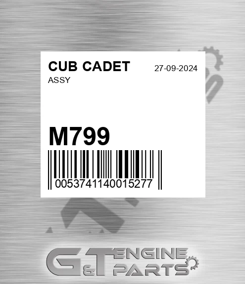 M799 CUB CADET Assy