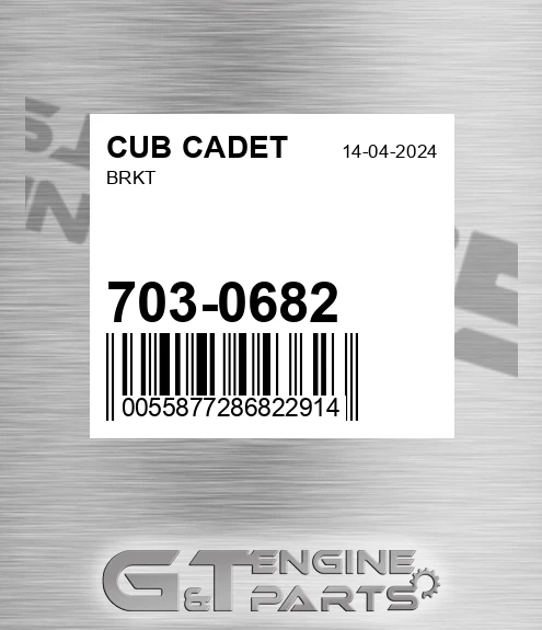 703-0682 Brkt for CUB CADET