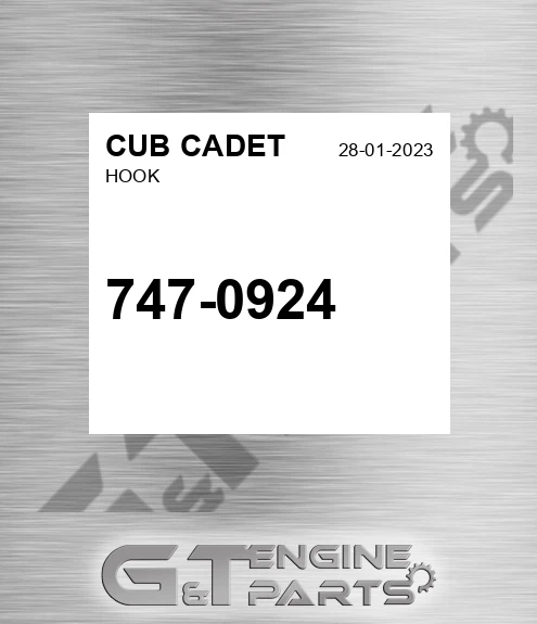 747-0924 Hook for CUB CADET