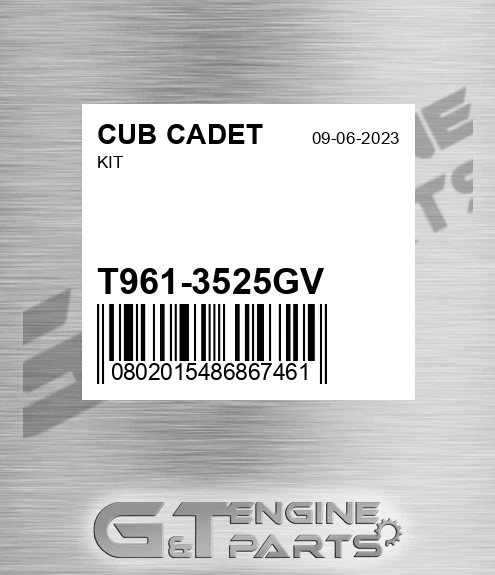 T961-3525GV Kit for CUB CADET