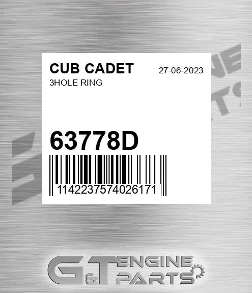 63778D 3hole Ring for CUB CADET