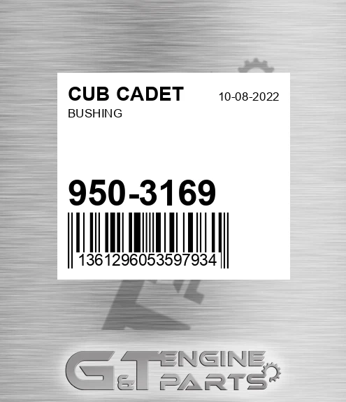 950-3169 Bushing for CUB CADET