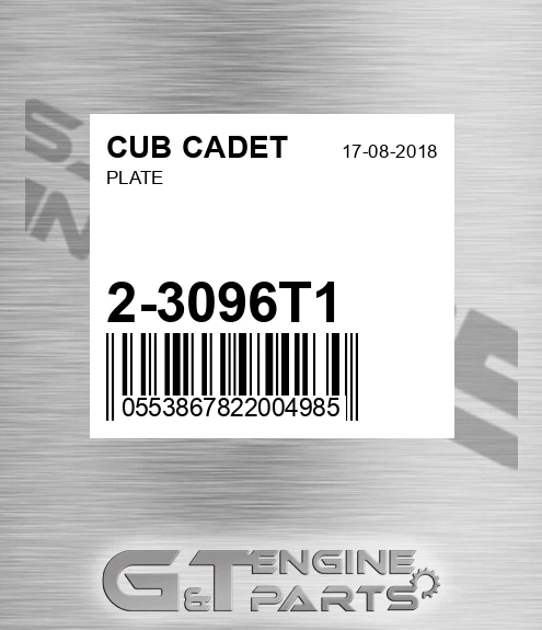 2-3096T1 Plate