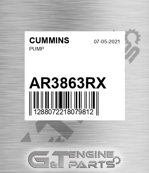 AR3863RX CUMMINS Pump