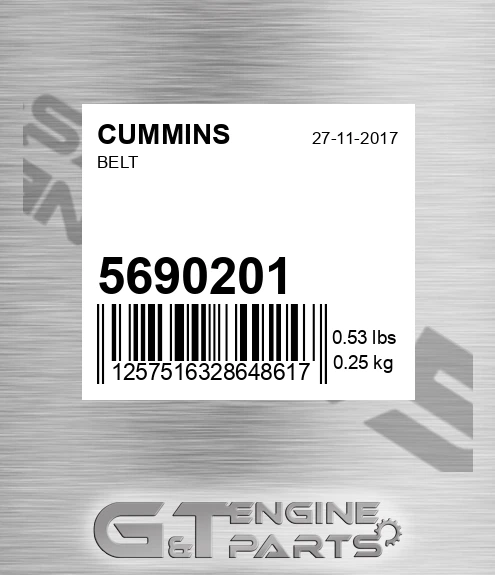 5690201 Belt for CUMMINS