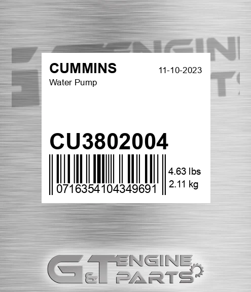 CU3802004 Water Pump