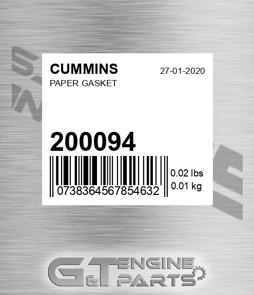 200094 Paper Gasket