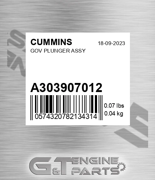 A3039070-12 Gov Plunger Assy for CUMMINS