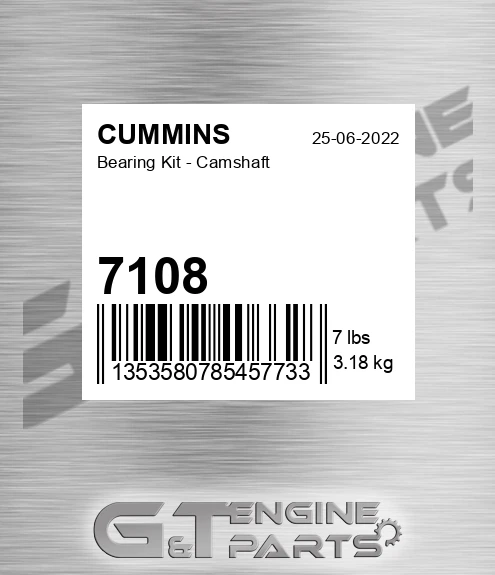 7108 Bearing Kit - Camshaft