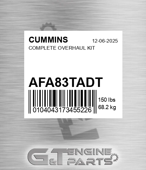 AFA-8.3TADT Complete Overhaul Kit for CUMMINS