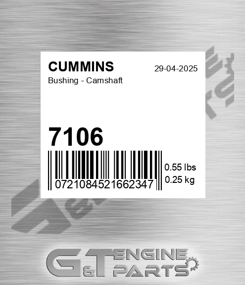 7106 Bushing - Camshaft