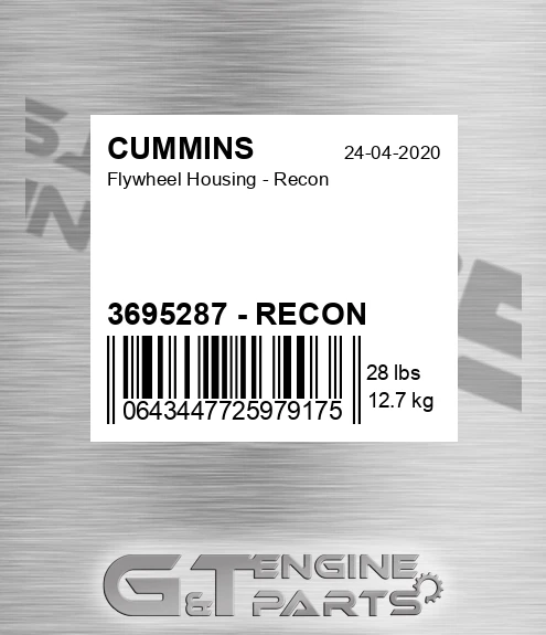 3695287 - RECON Flywheel Housing - Recon for CUMMINS