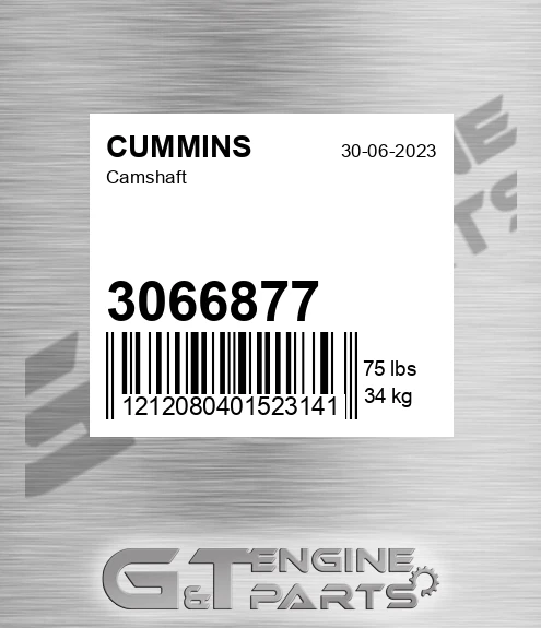 3066877 CUMMINS Camshaft