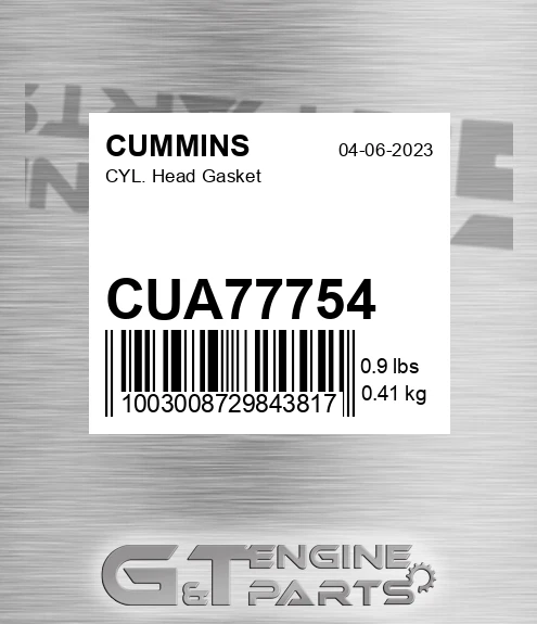 CUA77754 Cyl. Head Gasket for CUMMINS