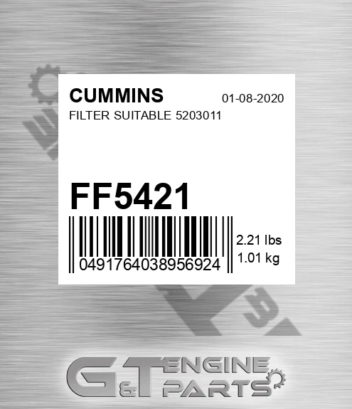 FF5421 Filter Suitable 5203011 for CUMMINS