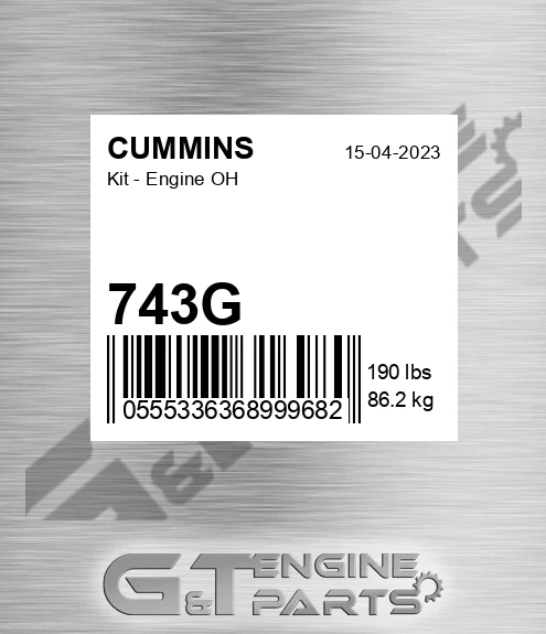 743G Kit - Engine Oh for CUMMINS