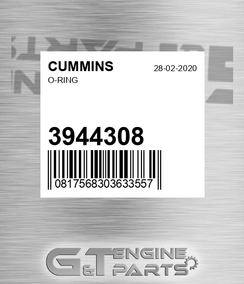 3944308 CUMMINS O-ring