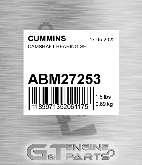 ABM27253 Camshaft Bearing Set