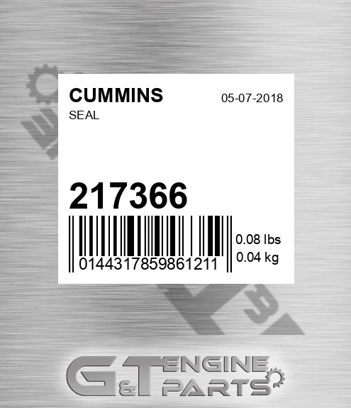 217366 Seal for CUMMINS