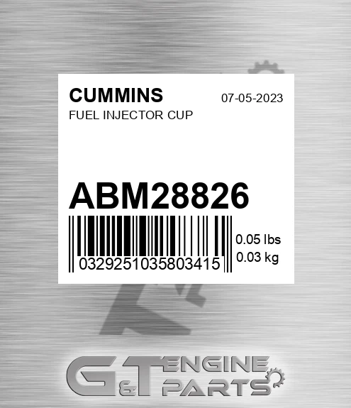 ABM28826 Fuel Injector Cup