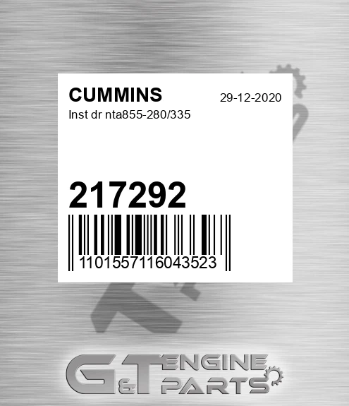 217292 Inst Dr Nta855-280/335 for CUMMINS